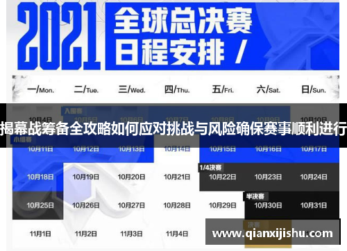 揭幕战筹备全攻略如何应对挑战与风险确保赛事顺利进行